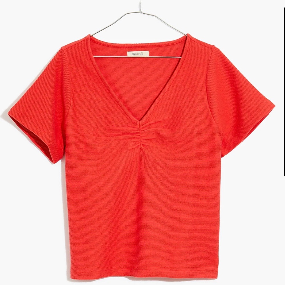 Madewell ~ Ruched-Front Top - Picture 3 of 9